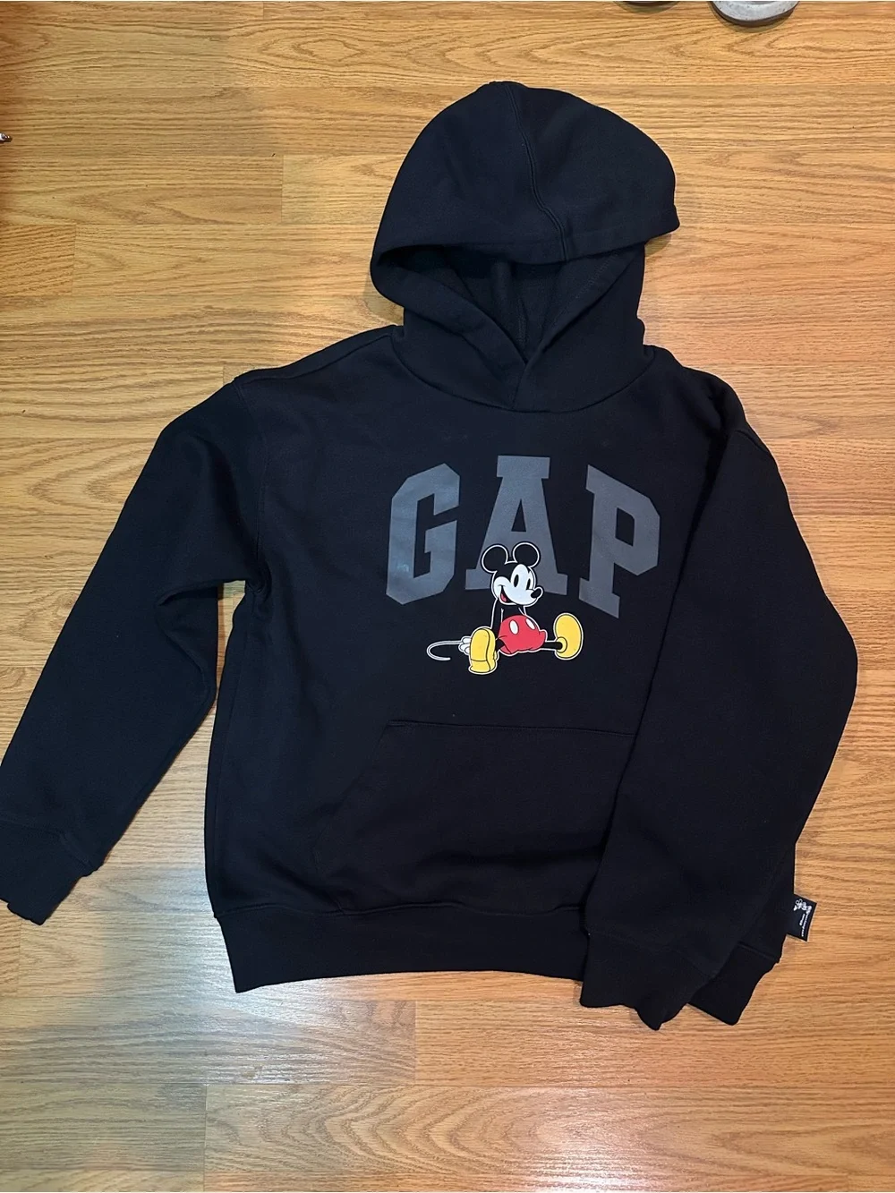 GAP Black Hoodie with Mickey Graphic